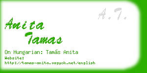 anita tamas business card